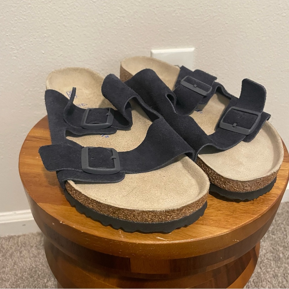 Birkenstock Black Arizona Soft Footbed, Size EU 43